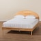 Baxton Studio Denton Japandi Natural Brown Finished Wood Queen Size Platform Bed 232-13248-ZORO - alternate 8